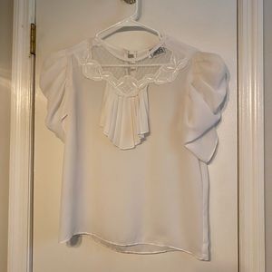 80s vintage white blouse